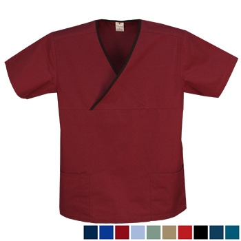  Crossover Trim Scrub Top - with 2 pockets Style# A10 (Clearance) 