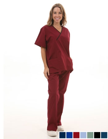 Two Pocket Crossover Scrub Set  Style# A10SET(Clearance)