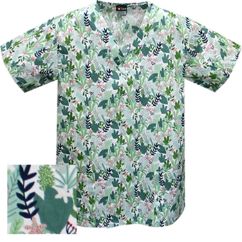 Printed V-neck Top - A631 (On Sale) 