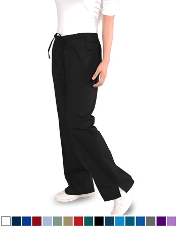 Flare Scrub Pants with Half Elastic (3) Pockets - Style# FR1 (Clearance)
