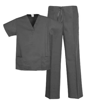 Unisex Scrub Set - 2 Pocket Top, 3 Pocket Pants  Style# UX02SETC (Clearance)      